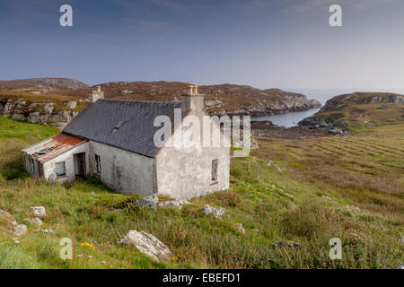 Abandoned dwelling at Lingreabhagh, Isle of Harris, Outer Hebrides, Scotland. Stock Photo