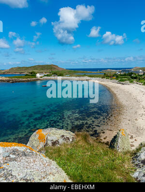 Great Par beach. Bryher. Isles of Scilly. Cornwall. UK Stock Photo