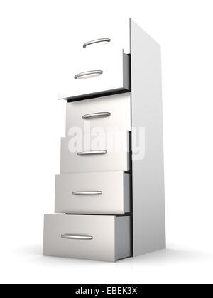 filing cabinet isolated on white background Stock Photo - Alamy