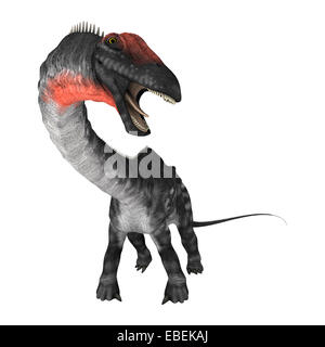 3D digital render of a cute dinosaur apatosaurus isolated on white background Stock Photo