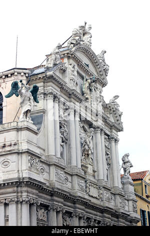 Venice Sestiere San Marco detail Santa Maria del Giglio church Stock Photo