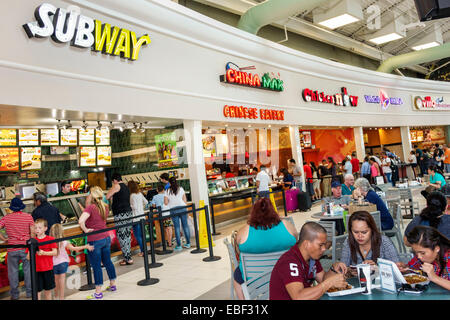 Fast food court at Orlando International Airport Florida Stock Photo ...