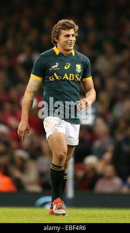 Cardiff, UK. 29th Nov, 2014. Pat Lambie of South Africa - Autumn Internationals - Wales vs South Africa - Millennium Stadium - Cardiff - Wales - 29th November 2014 - Picture Simon Bellis/Sportimage. Credit:  csm/Alamy Live News Stock Photo