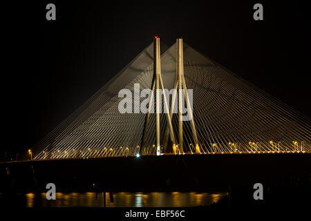 Bandra Bridge Road Transport Stock Photo