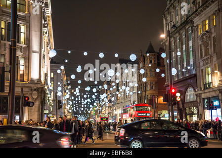 Christmas lights in Oxford Street, London, England, UK Stock Photo