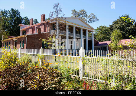 View of the Hermitage Mansion. Home of President Andrew Jackson in Tennessee Stock Photo