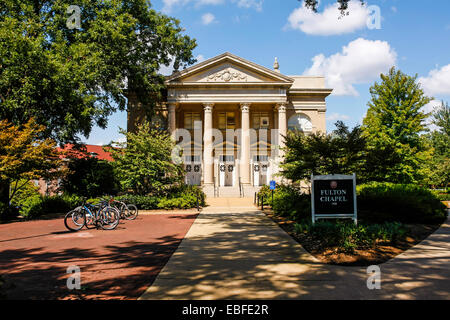 The Fulton Chapel building on the campus of 'Ole Miss' - University of Mississippi at Oxford Stock Photo