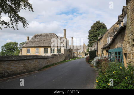 Snowshill Manor and holiday cottages Snowshill village The Cotswolds Gloucestershire England Stock Photo