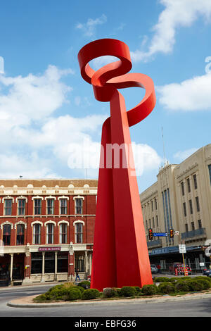 The Torch of Friendship sculpture in San Antonio, Texas, USA Stock Photo