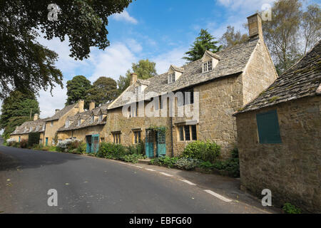 Snowshill manor holiday cottages Snowshill village The Cotswolds Gloucestershire England Stock Photo