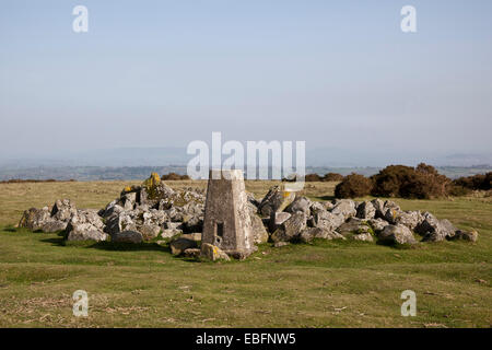 Trig Point on Hergest Ridge Stock Photo