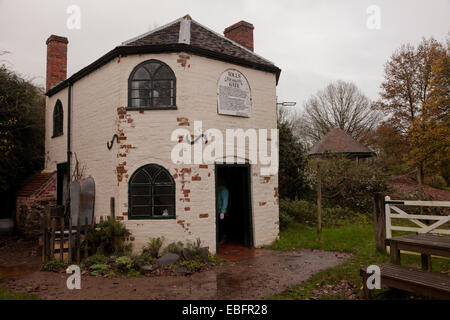 Eighteenth century toll house in a museum setting. Avoncroft Museum of Buildings, Worcs UK Stock Photo