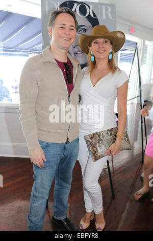 DuJour Magazine's Haley And Jason Binn 15th Annual Hamptons Summer Kick-Off By Richie Notar And GILT  Featuring: Jason Binn,Ramona Singer Where: New York, New York, United States When: 26 May 2014 Stock Photo