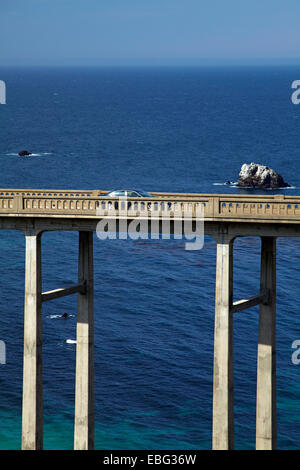 Bixby Creek Bridge, Pacific Coast Highway, Big Sur, Central Coast, California, USA Stock Photo