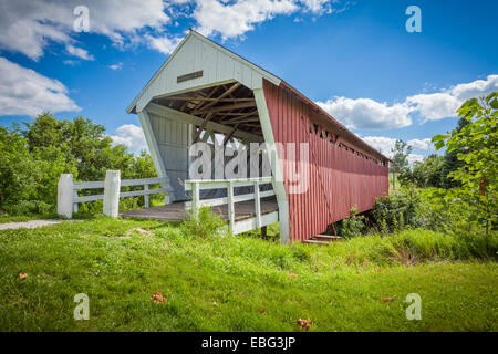 Imes Covered bridge. Madison County, Iowa. Stock Photo