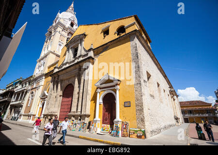 Catedral Basílica Metropolitana de Santa Catalina de Alejandría, Cartagena de Indias, Colombia. Stock Photo