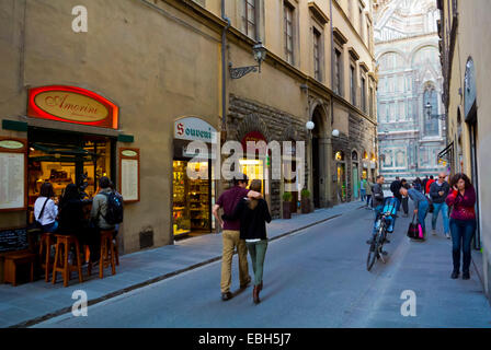 Via de Servi, Florence, Tuscany, Italy Stock Photo