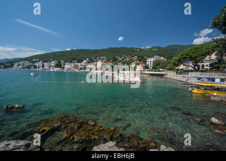 Opatija has been one of the most popular destinations for sightseeing in Croatia since the 19th century when the Habsburgs turne Stock Photo