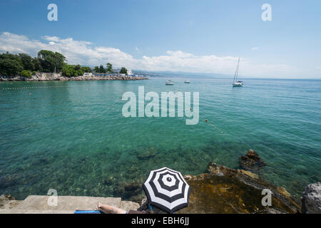 Opatija has been one of the most popular destinations for sightseeing in Croatia since the 19th century when the Habsburgs turne Stock Photo