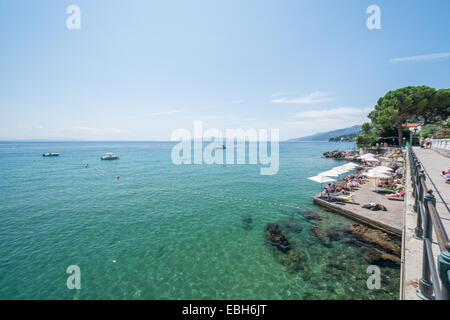 Opatija has been one of the most popular destinations for sightseeing in Croatia since the 19th century when the Habsburgs turne Stock Photo