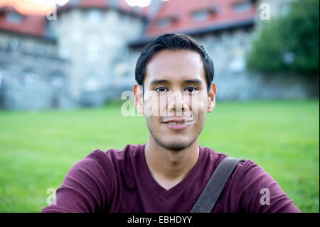 Head and shoulders portrait of a young man Stock Photo