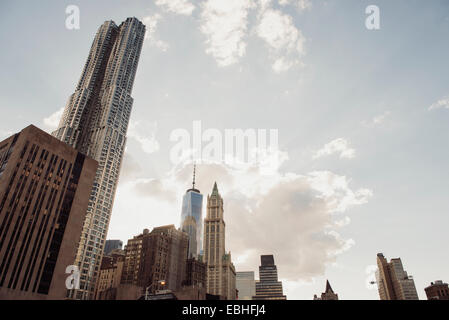 Skyscrapers, Lower Manhattan, New York, USA Stock Photo