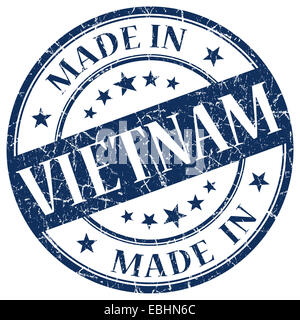 Made In Vietnam blue stamp Stock Photo