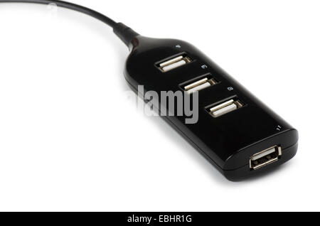 USB hub on a white background Stock Photo