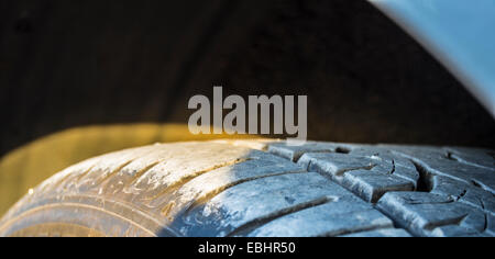 Old  Worn Tyre Stock Photo
