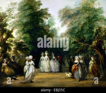 Thomas Gainsborough, The Mall in St. James's Park 1783 Oil on canvas. Frick Collection, New York, USA. Stock Photo