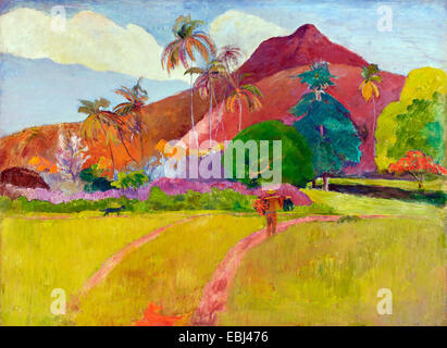 Tahitian Landscape 1891 by Paul Gauguin Stock Photo - Alamy