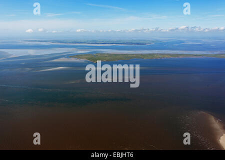 Wadden Sea with Foehr and Langeness islands, Germany, Schleswig-Holstein, Northern Frisia Stock Photo