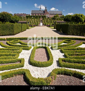 baroque gardens with monastery Kamp, Germany, North Rhine-Westphalia, Ruhr Area, Kamp-Lintfort Stock Photo