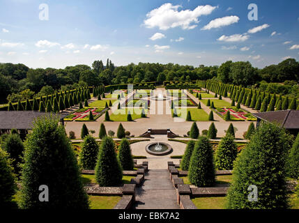 baroque gardens of monastery Kamp, Germany, North Rhine-Westphalia, Ruhr Area, Kamp-Lintfort Stock Photo