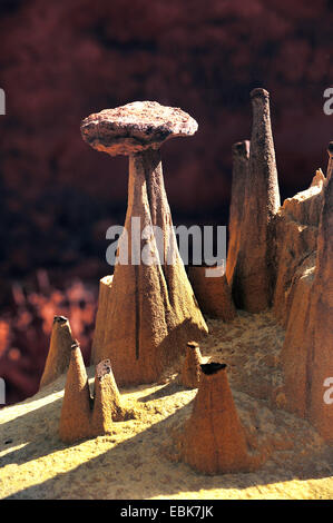 eroded rock formation, Madagascar, Antsiranana, Diego Suarez Stock Photo