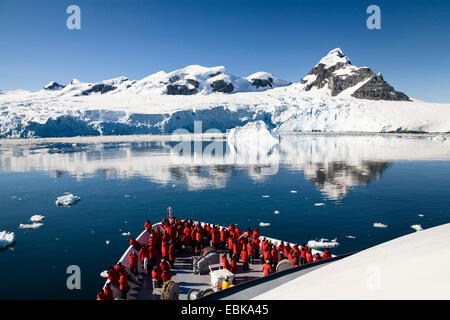 view from cruise ship to Paradise Bay, Antarctica, Paradise b Stock Photo