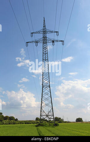 electricity pylon, Germany Stock Photo