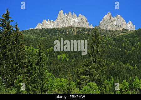 view to Cadini di Misurina, Italy, South Tyrol, Dolomites, Auronzo Stock Photo