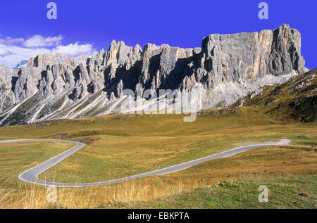 Passo di Giau, Lastoi de Formin and Croda da Lago in background, Italy, South Tyrol, Dolomiten Stock Photo