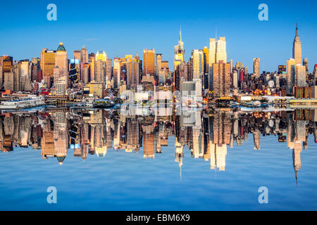 New York City, USA city skyline of Midtown Manhattan. Stock Photo