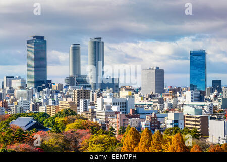 Nagoya, Japan downtown city skyline in the autumn. Stock Photo
