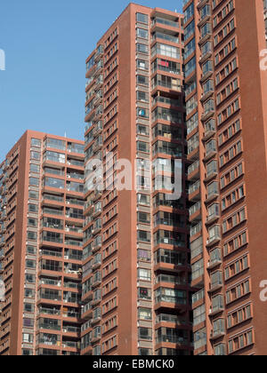 Modern apartment skyscrapers in Xian, China Stock Photo