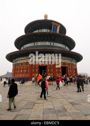 The Imperial Vault of Heaven inside the Temple of Heaven park in Beijing, China, Asia Stock Photo
