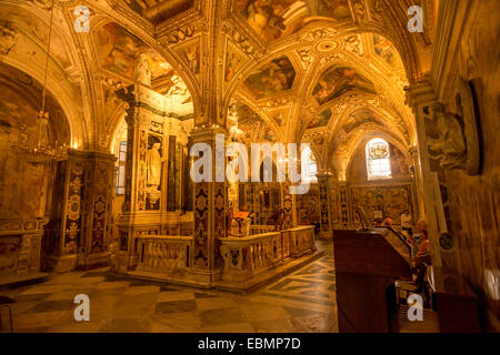 The crypt of St Andrew in Amalfi Cathedral in Italy. Stock Photo