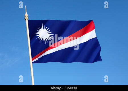 Flag of the Marshall Islands Stock Photo
