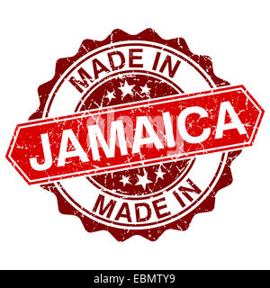 made in Jamaica red stamp isolated on white background Stock Photo