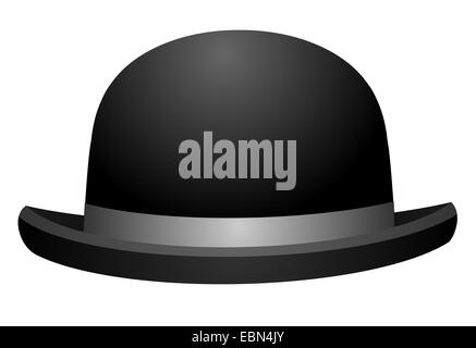 Black Top Hat illustration isolated on white background Stock Photo - Alamy