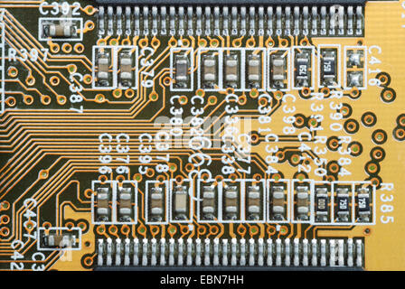circuit board of a computer Stock Photo
