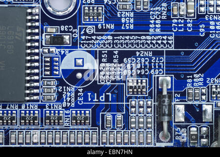 circuit board of a computer Stock Photo