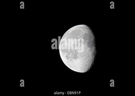 half moon,last quarter, Germany, Bavaria Stock Photo